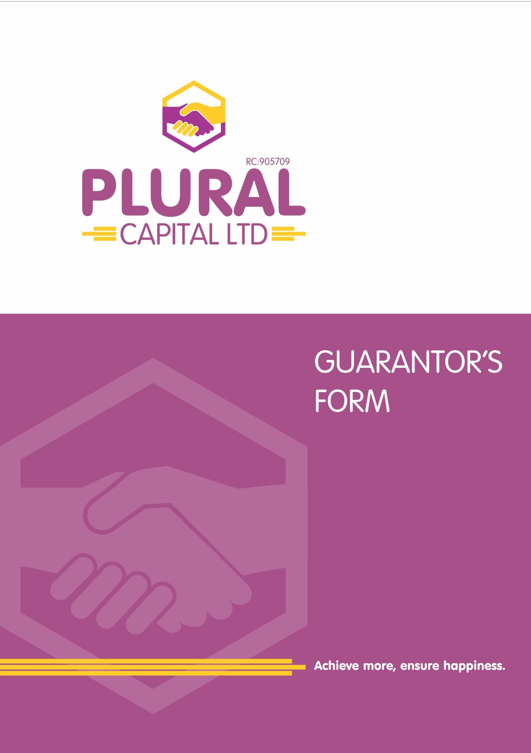 Plural Capital Limited - Guarantor's Form-1 (1)